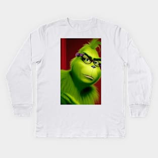 Feeling Extra Grinchy Today Kids Long Sleeve T-Shirt